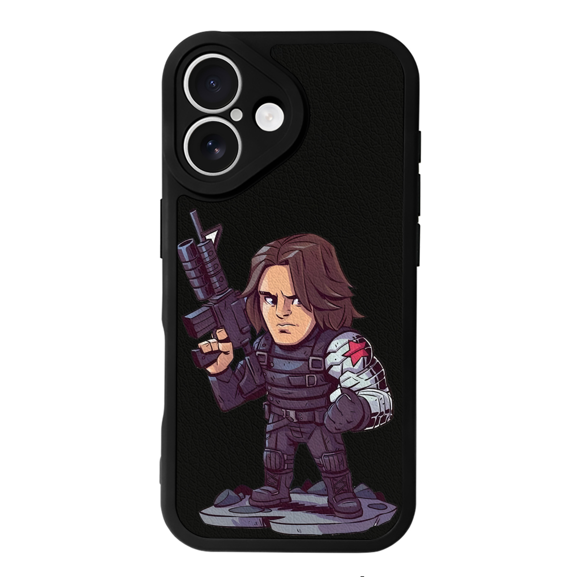 （画像用） アベンジャーズ The Avengers 【iPhone 16シリーズ対応】シリコンスマホケース（レザー調） 材質：シリコン